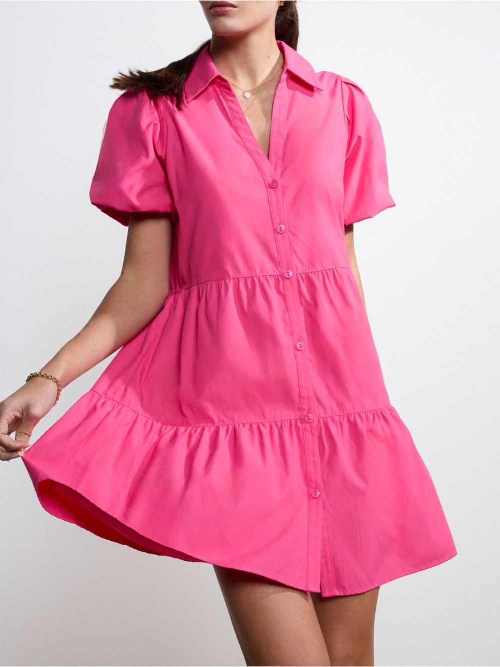 Brochu Walker The Havana Mini Dress - Hot Pink